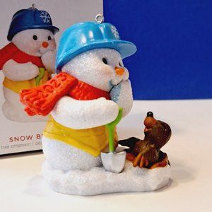 NIB Hallmark Keepsake 2023 Snow Buddies Snowman Christmas Tree Holiday Ornament
